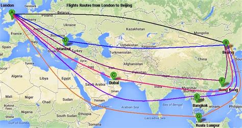 Beijing, China to London, United Kingdom to GMT .